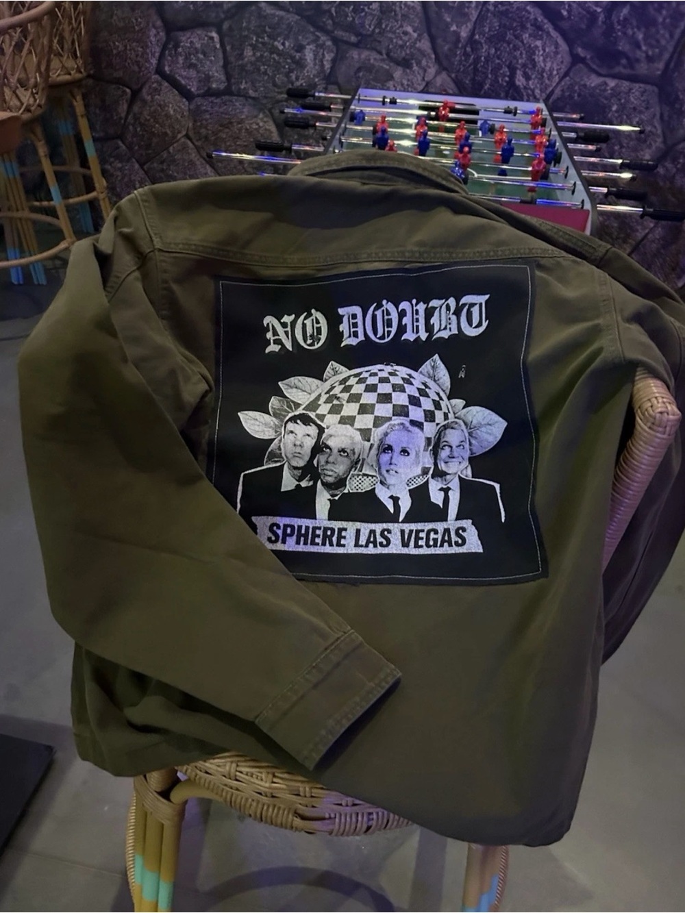 No Doubt Sphere Las Vegas Military Utility Jacket Green 3XL Limited Edition HTF